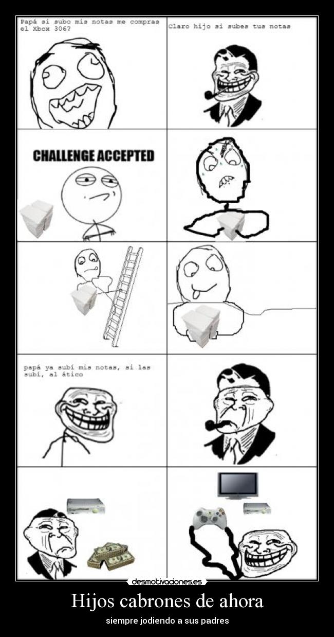 Hijos cabrones de ahora - siempre jodiendo a sus padres