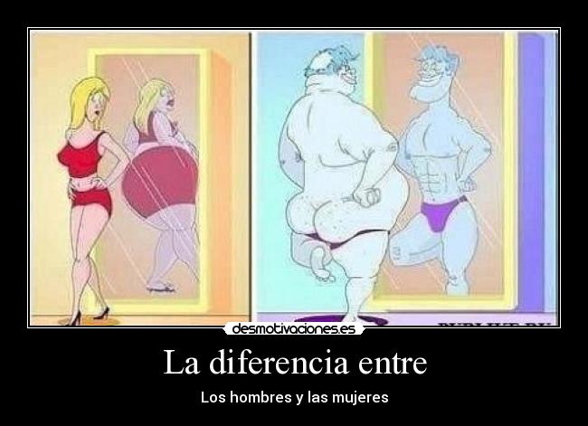 La diferencia entre -