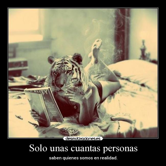 Solo unas cuantas personas -