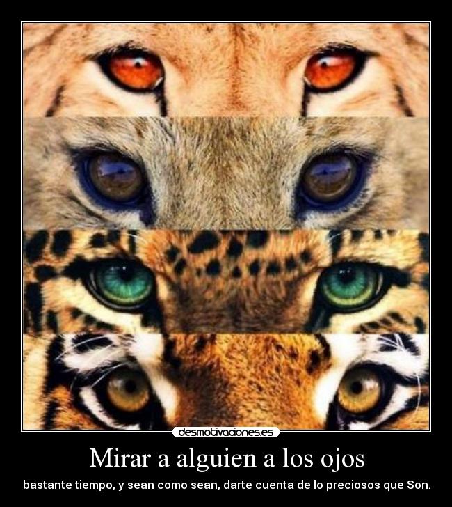 Mirar a alguien a los ojos -