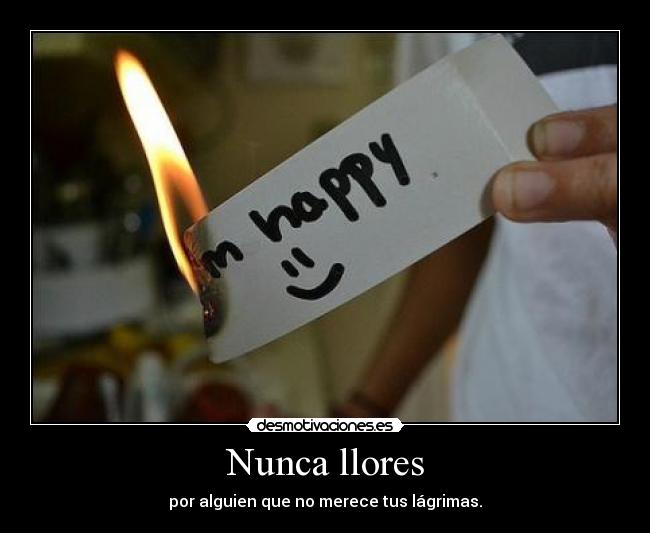 Nunca llores - 