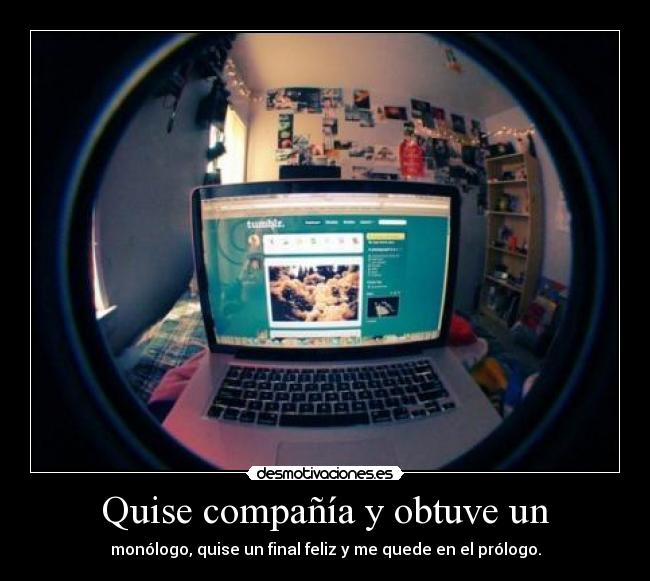 Quise compañía y obtuve un - 