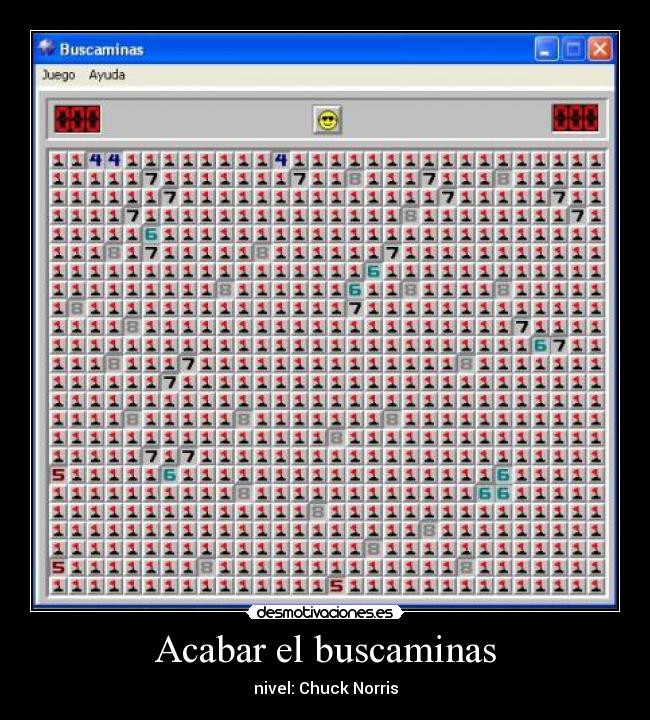 Acabar el buscaminas - 