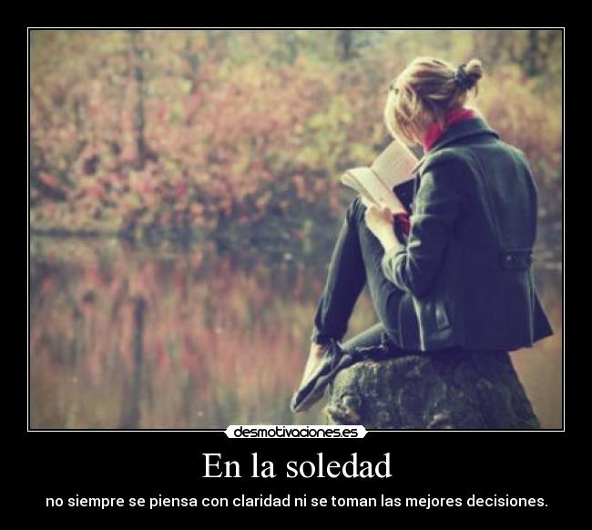 En la soledad -