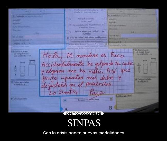 SINPAS - Con la crisis nacen nuevas modalidades