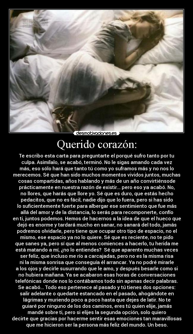 Querido corazón: -