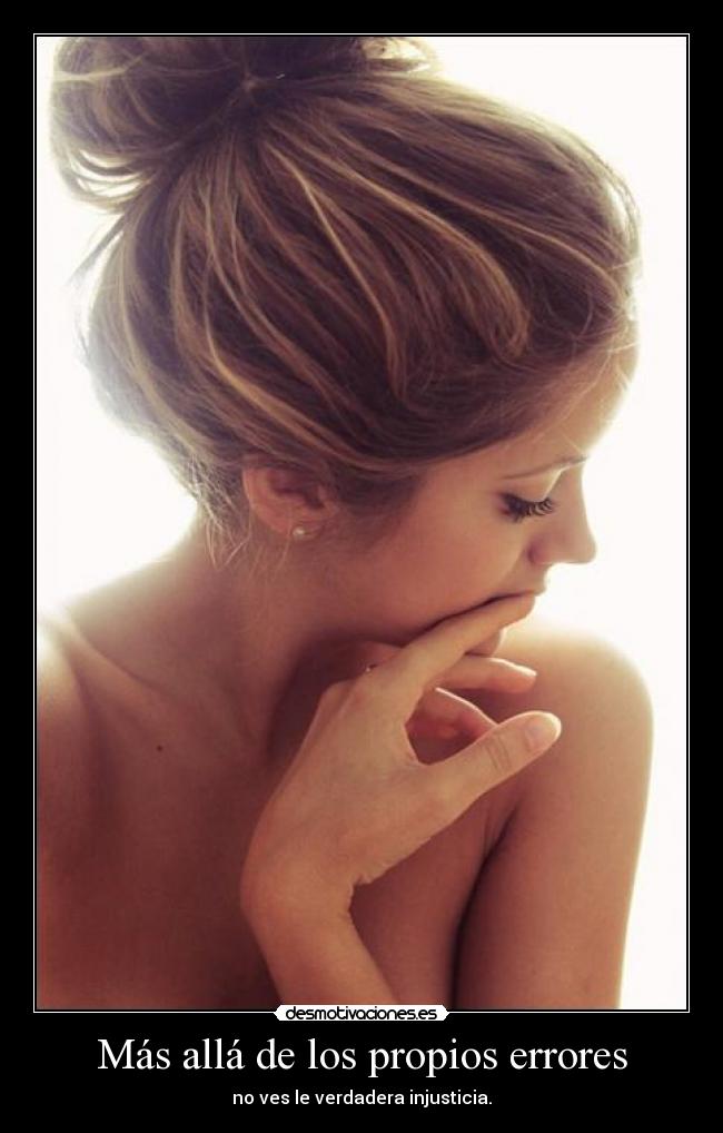 Más allá de los propios errores -
