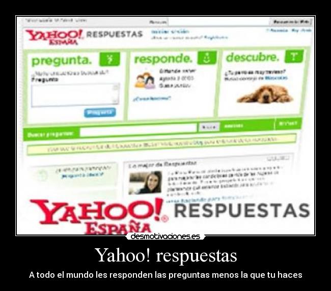 Yahoo! respuestas -