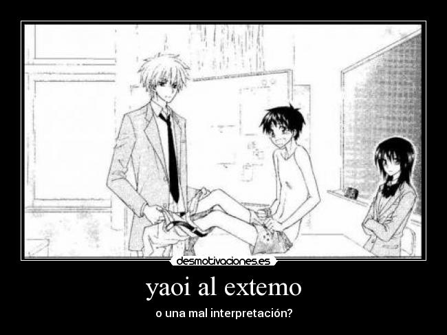 yaoi al extemo - o una mal interpretación?