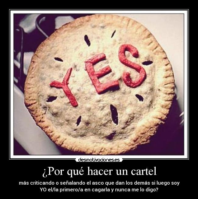 ¿Por qué hacer un cartel -