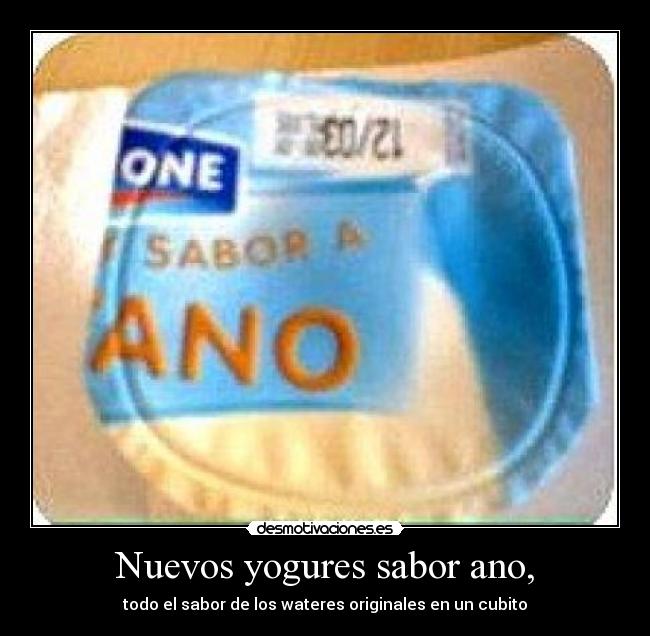 Nuevos yogures sabor ano, -