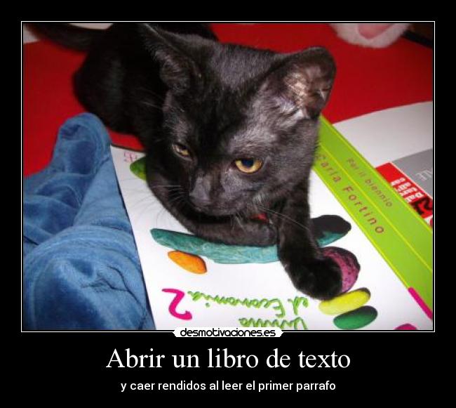 Abrir un libro de texto -