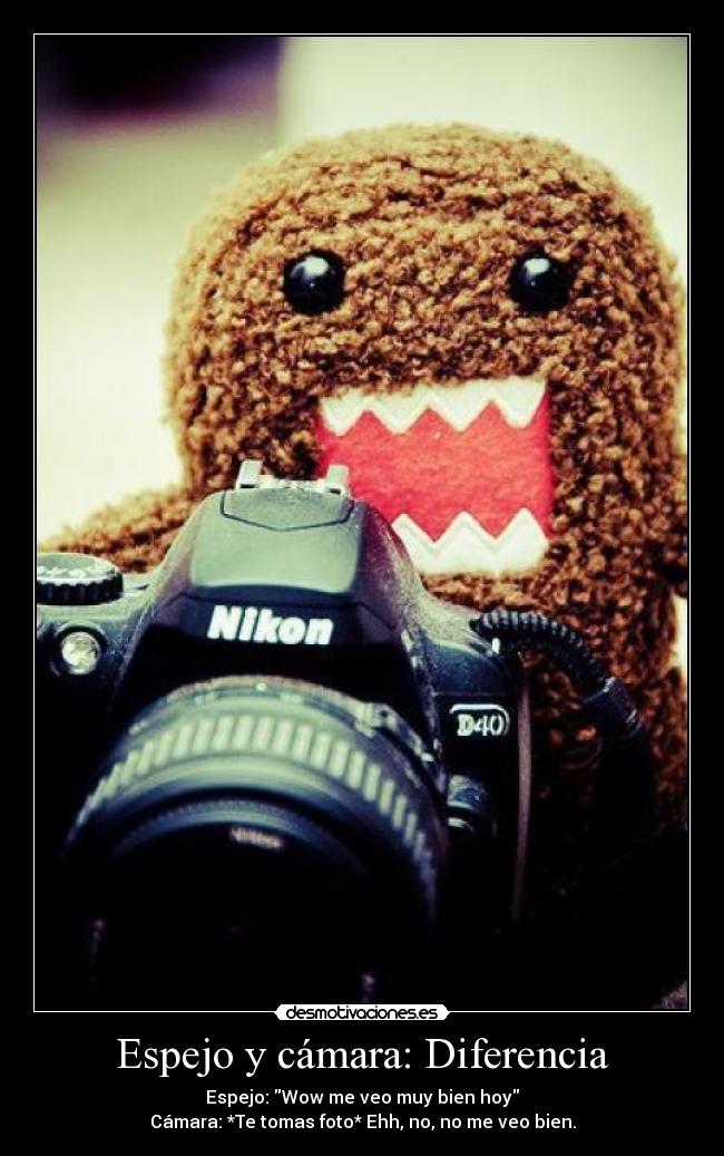 Espejo y cámara: Diferencia -