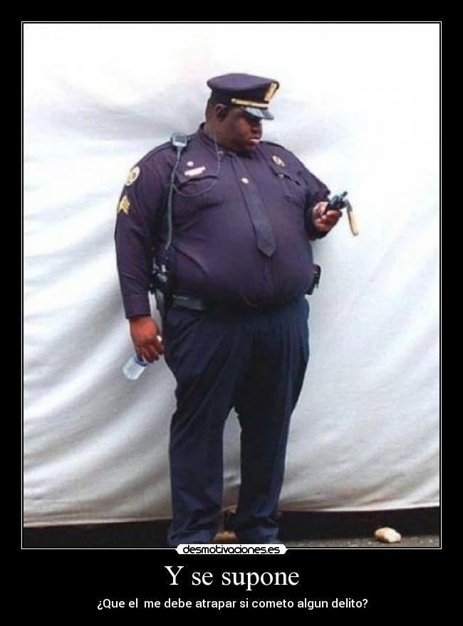 Y se supone - ¿Que el me debe atrapar si cometo algun delito?