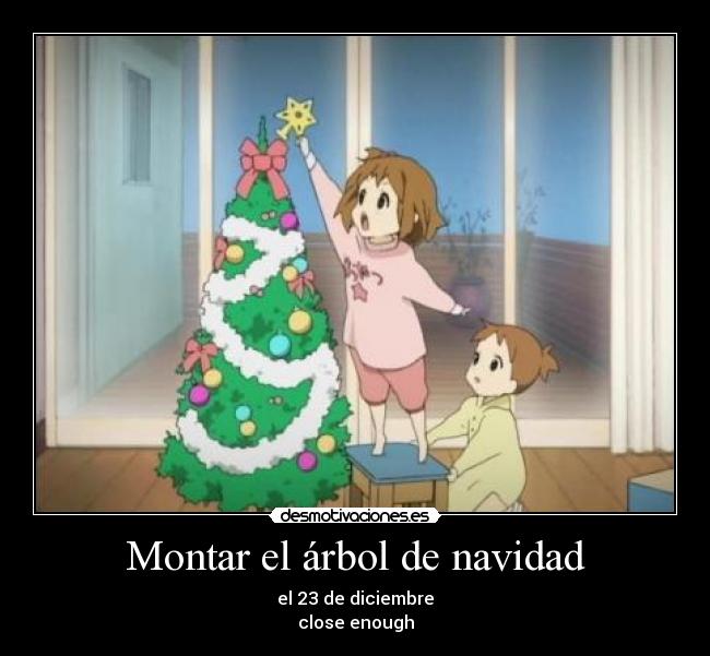 Montar el árbol de navidad -