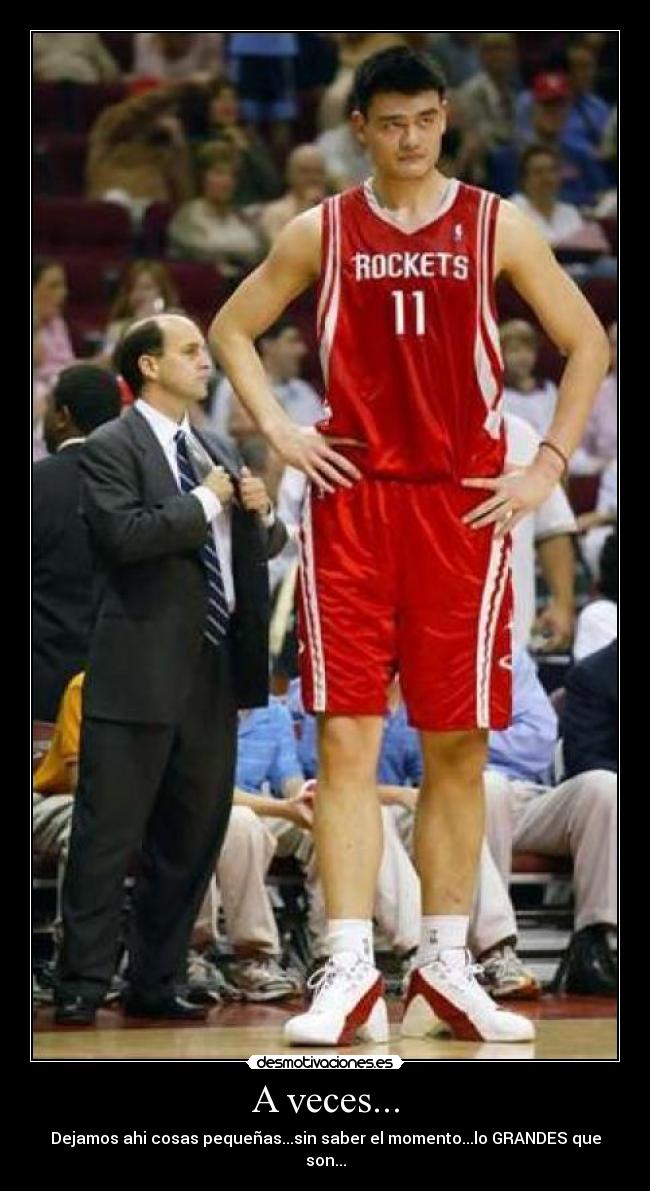 A veces... - Dejamos ahi cosas pequeñas...sin saber el momento...lo GRANDES que son...