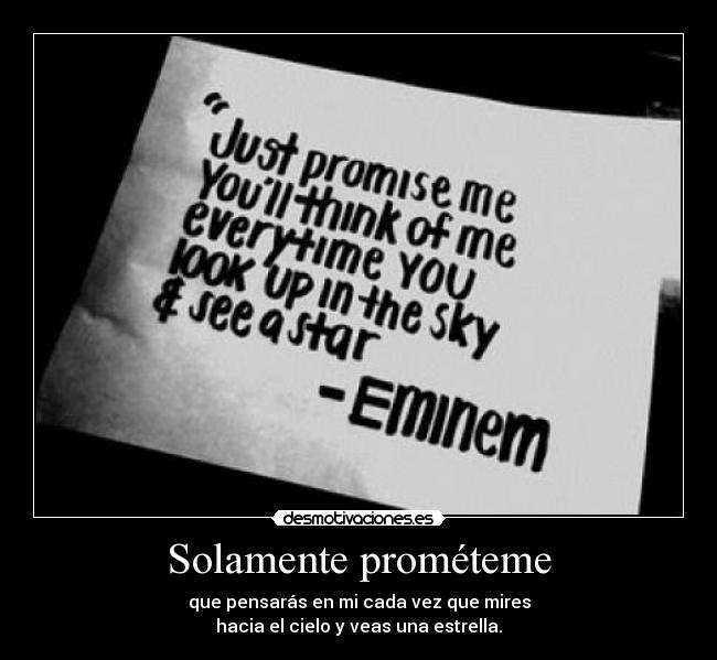 Solamente prométeme -