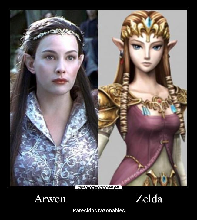 Arwen                       Zelda - Parecidos razonables