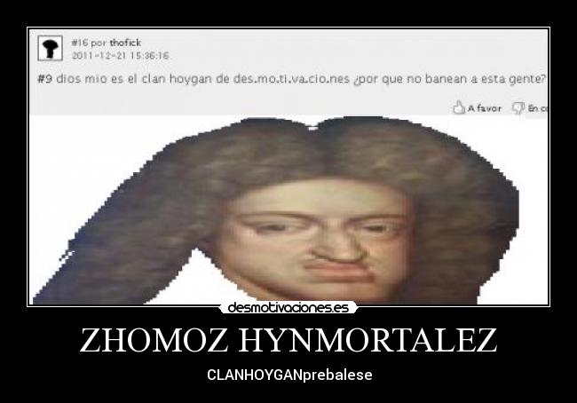 ZHOMOZ HYNMORTALEZ - CLANHOYGANprebalese