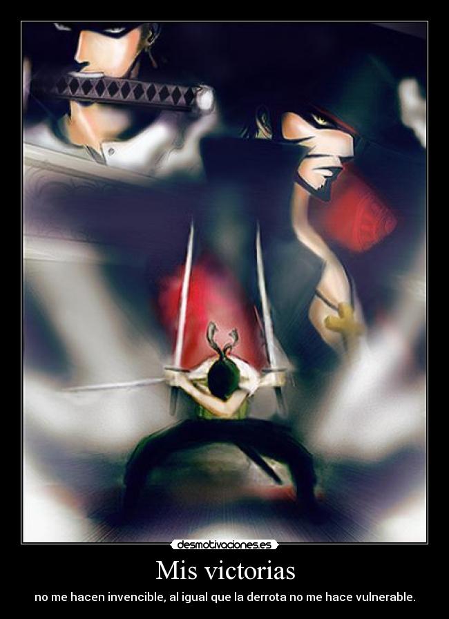 carteles one piece zoro desmotivaciones