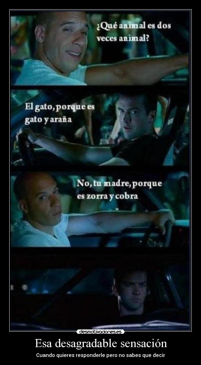 Esa desagradable sensación -