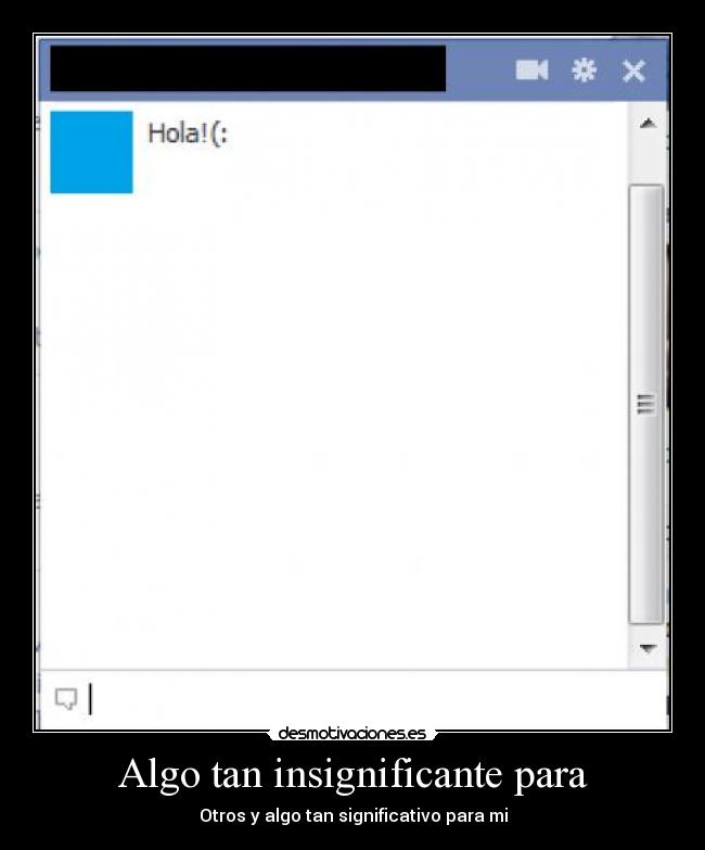 Algo tan insignificante para -