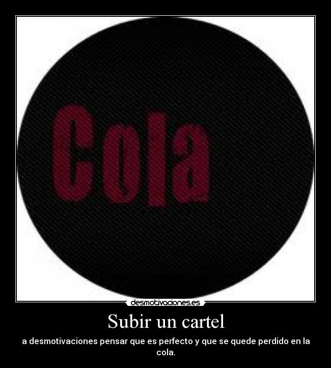 Subir un cartel -