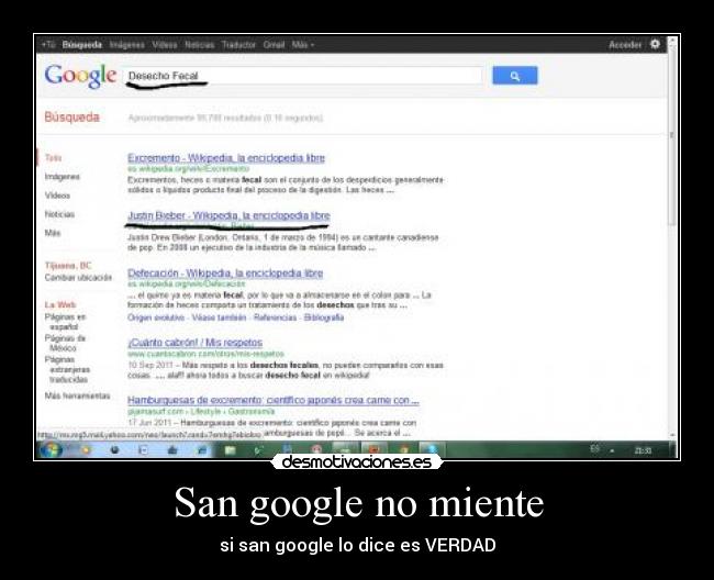 San google no miente -