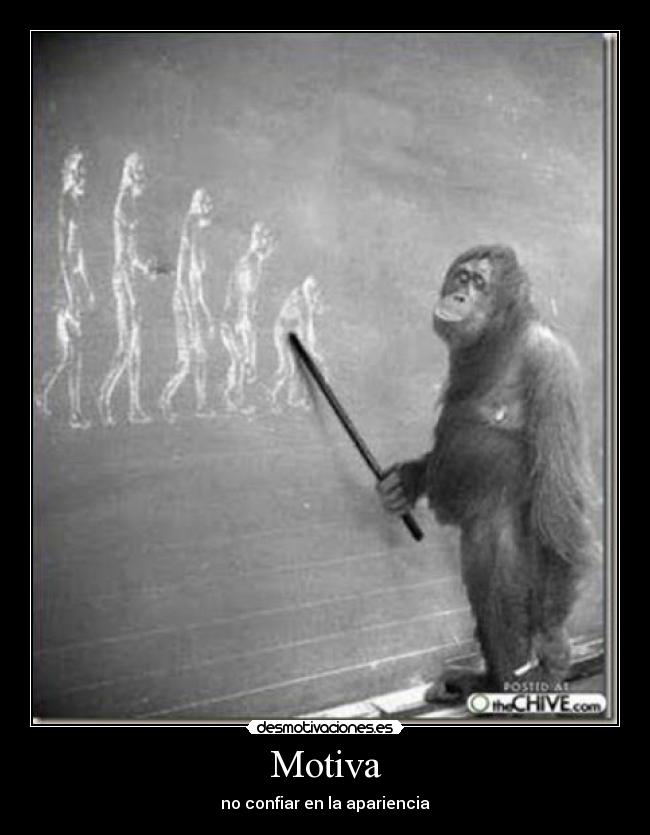 Motiva - no confiar en la apariencia