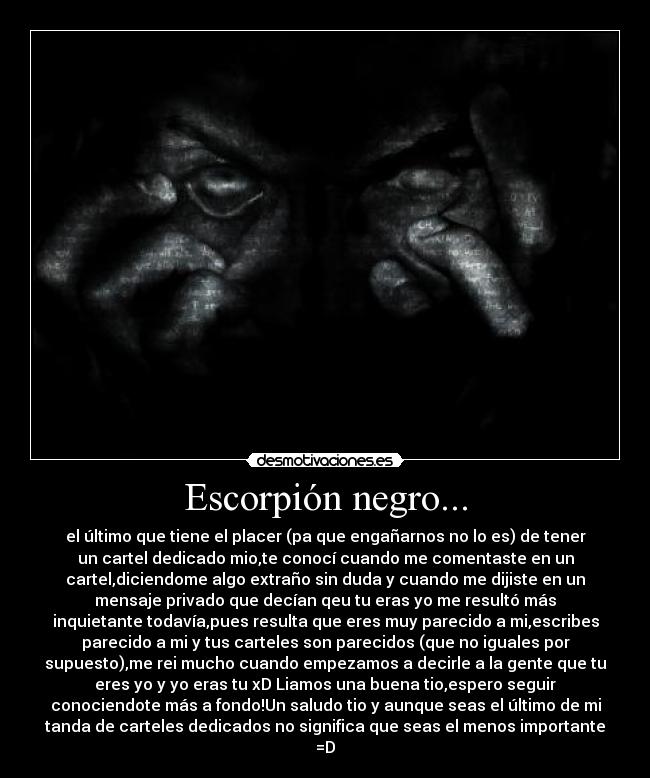 Escorpión negro... - 