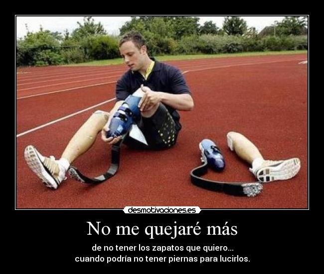 No me quejaré más -