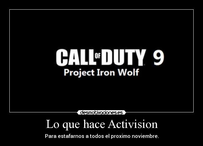 Lo que hace Activision - 
