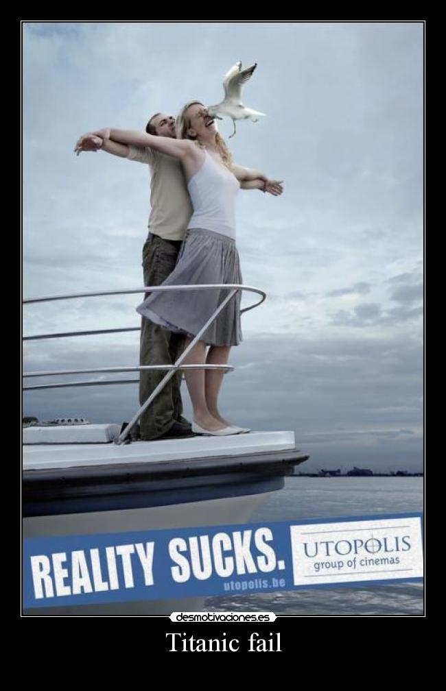 carteles fail primer cartel del ano titanic fail desmotivaciones