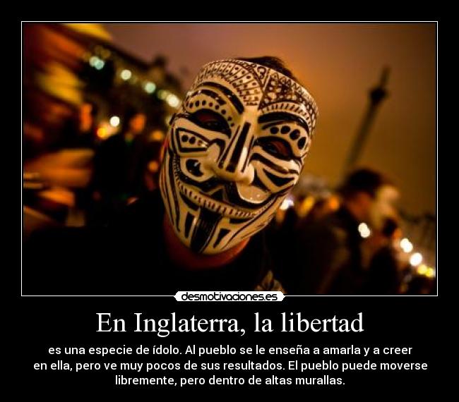 En Inglaterra, la libertad - 