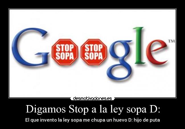 carteles stop sopa desmotivaciones