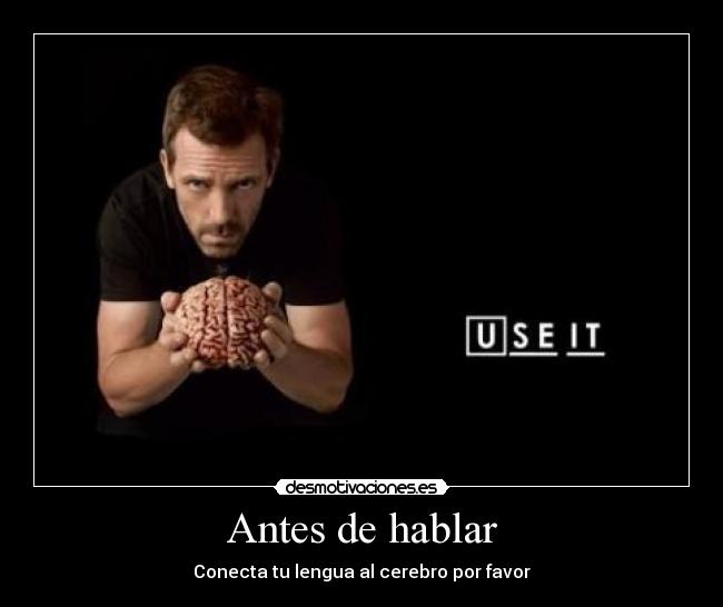 Antes de hablar -