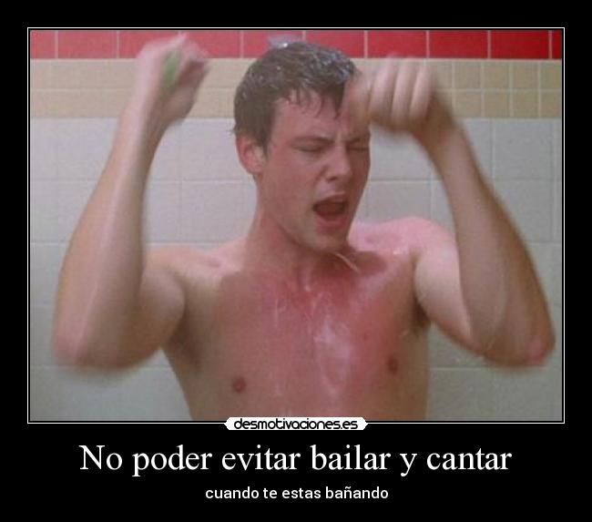 No poder evitar bailar y cantar -