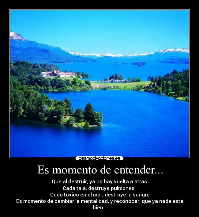 Es momento de entender... -