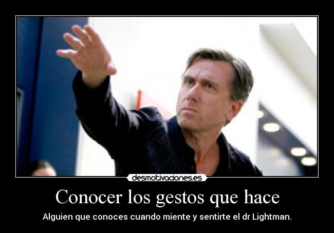Conocer los gestos que hace - 