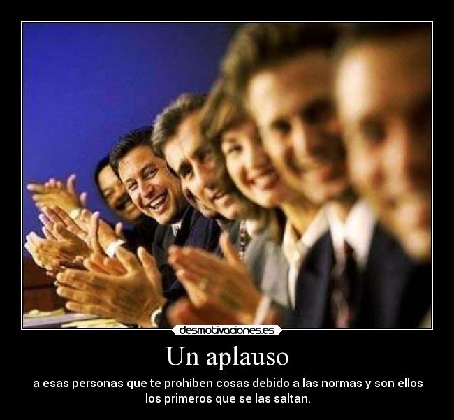Un aplauso -