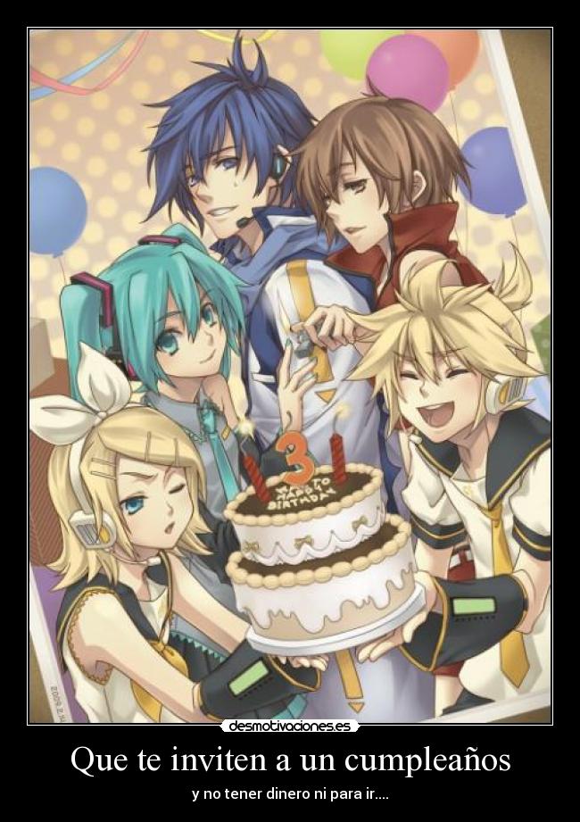 Que te inviten a un cumpleaños - 