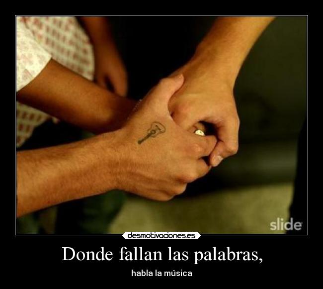 Donde fallan las palabras, -