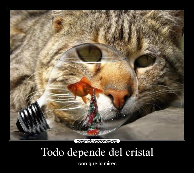 Todo depende del cristal - con que lo mires