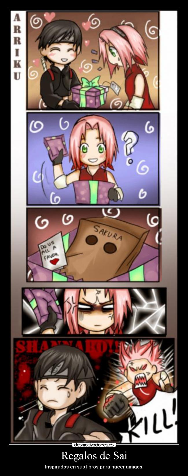 Regalos de Sai - Inspirados en sus libros para hacer amigos.