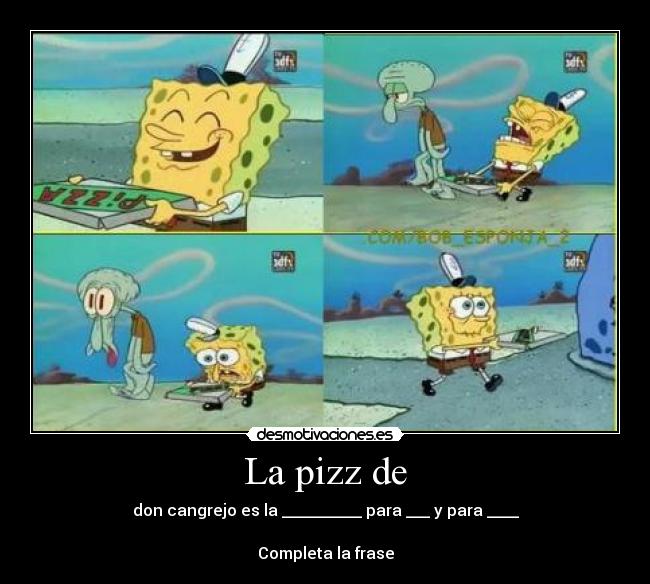 carteles bob esponja desmotivaciones