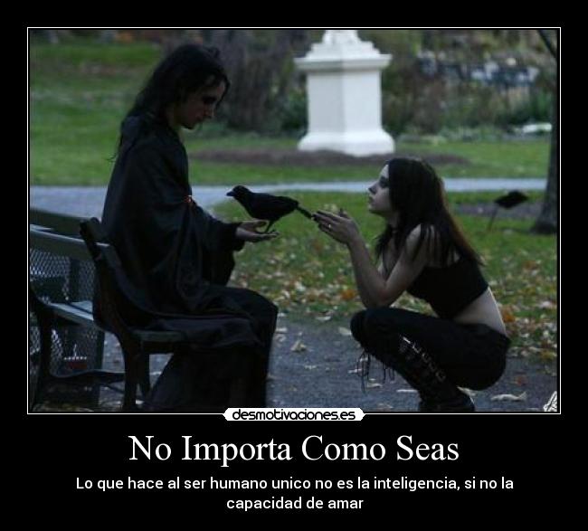 No Importa Como Seas - Lo que hace al ser humano unico no es la inteligencia, si no la capacidad de amar