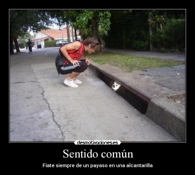 Sentido común - Fíate siempre de un payaso en una alcantarilla