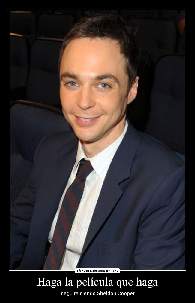 Haga la película que haga - seguirá siendo Sheldon Cooper
