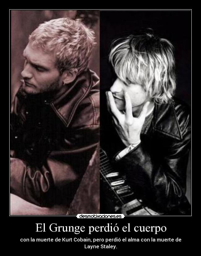 El Grunge perdió el cuerpo -