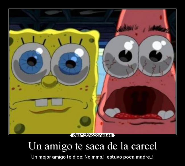 carteles bob esponja patricio amigo mejor desmotivaciones